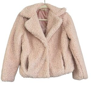 Chelsea’s & Violet Pink Sherpa Fuzzy Teddy Jacket Women’s S Mobwife Girly Winter
